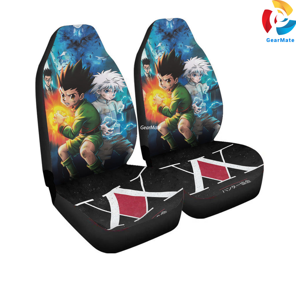 Hunter X Hunter Anime Car Seat Covers – High Quality Graphic and Polar Fleece Protector Set