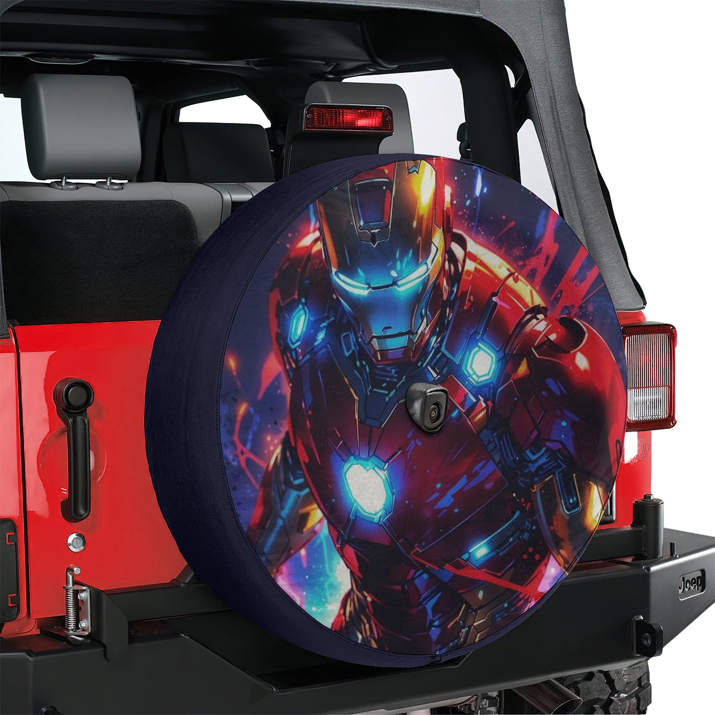 Iron Man Spare Tire Cover – Premium Waterproof UV Resistant Protector