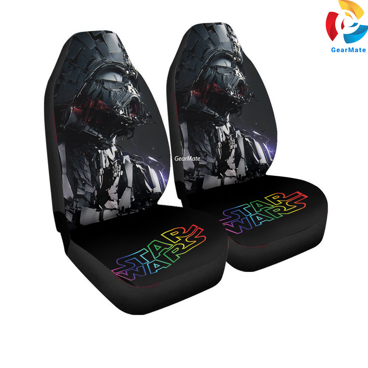 Sith Starwars Car Seat Covers – High Quality Graphic and Polar Fleece Protector Set