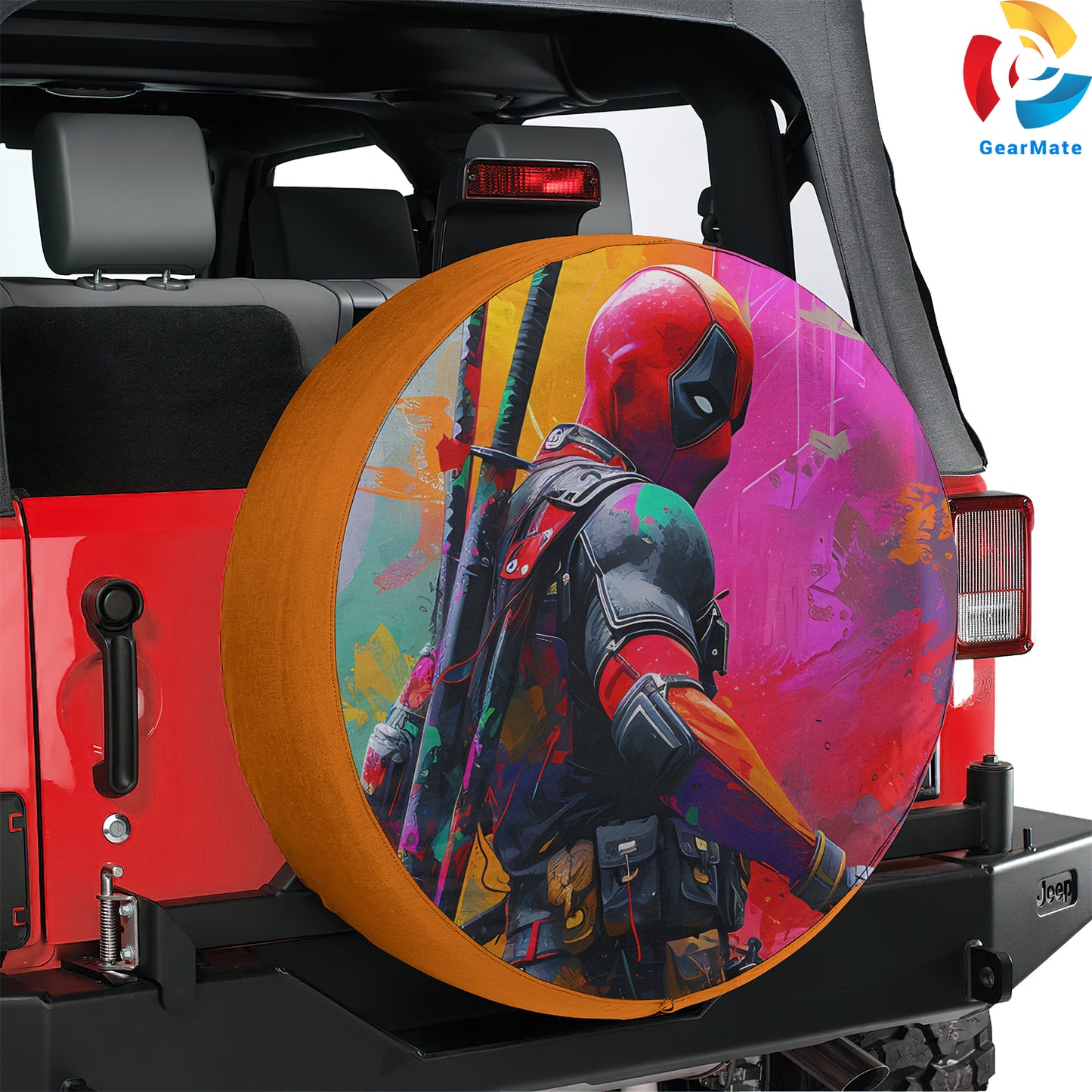Marvel Deadpool Spare Tire Cover – Premium Waterproof UV Resistant Protector