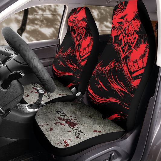 Berserk Scream Car Seat Covers – High Quality Graphic and Polar Fleece Protector Set