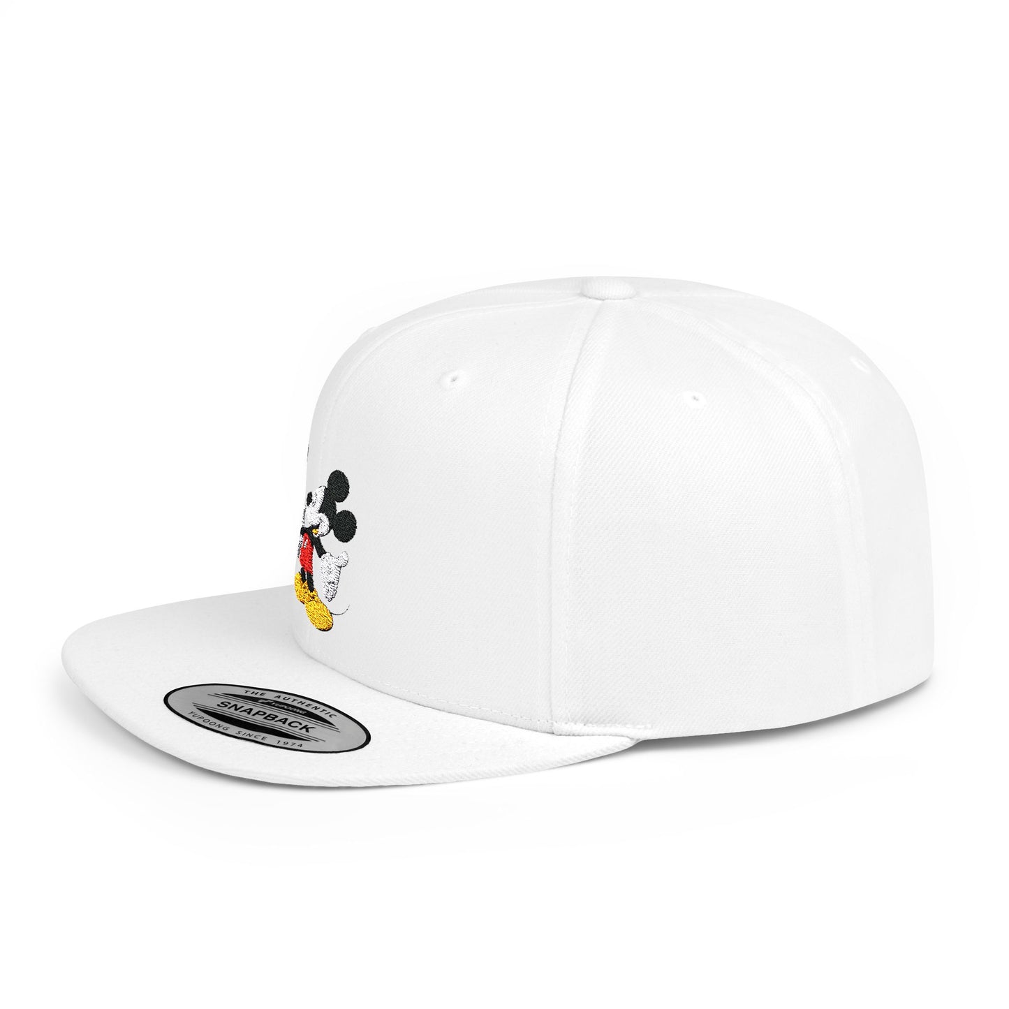 Mickey Mouse Welcome Flat Bill Snapback – Lightweight, Custom Fit, Premium Quality