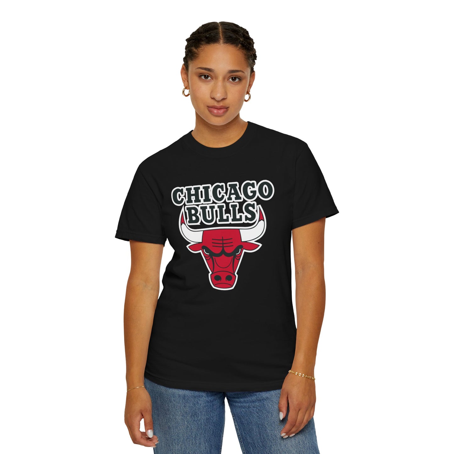 Chicago Bulls NBA Garment-Dyed T-Shirt – Premium Cotton Tee for Customization