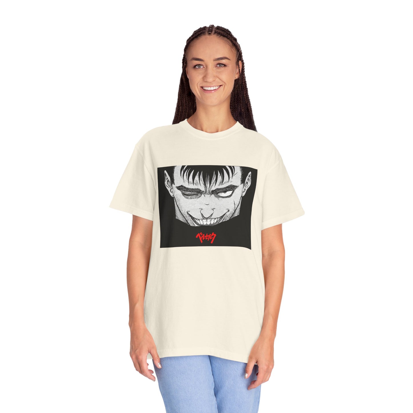 Berserk Fan Art Garment-Dyed T-Shirt – Premium Cotton Tee for Customization