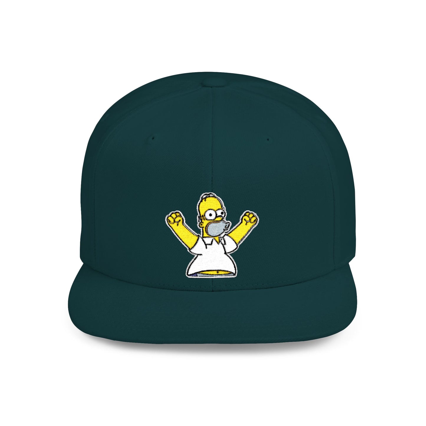 Homer Simpson Flat Bill Snapback – Lightweight, Custom Fit, Premium Quality
