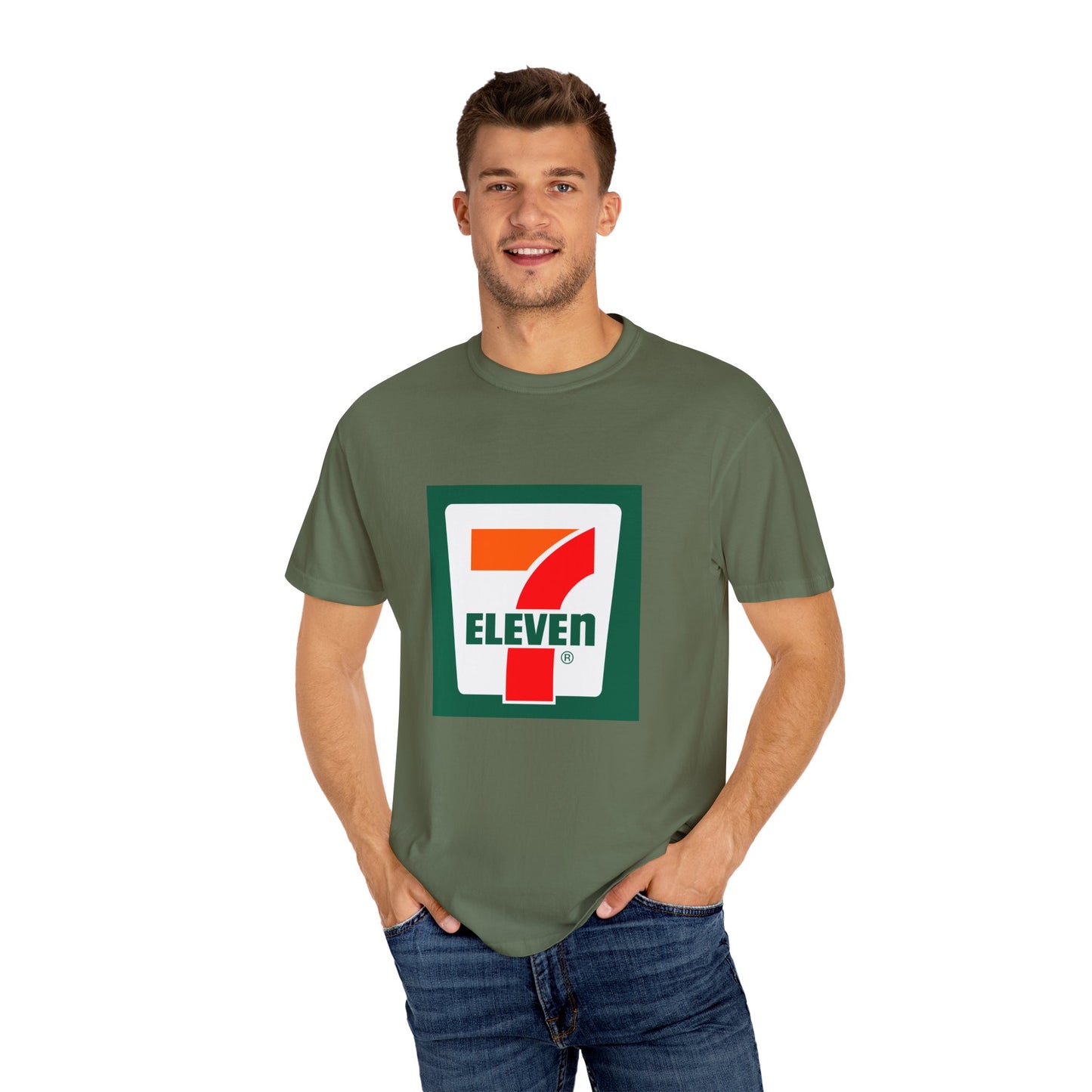 7 Eleven Garment-Dyed T-Shirt – Premium Cotton Tee for Customization