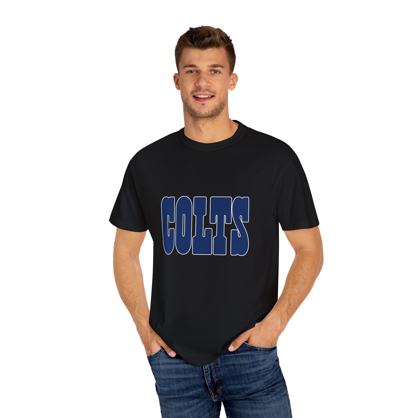 Indianapolis Colts Apparel Garment-Dyed T-Shirt – Premium Cotton Tee for Customization