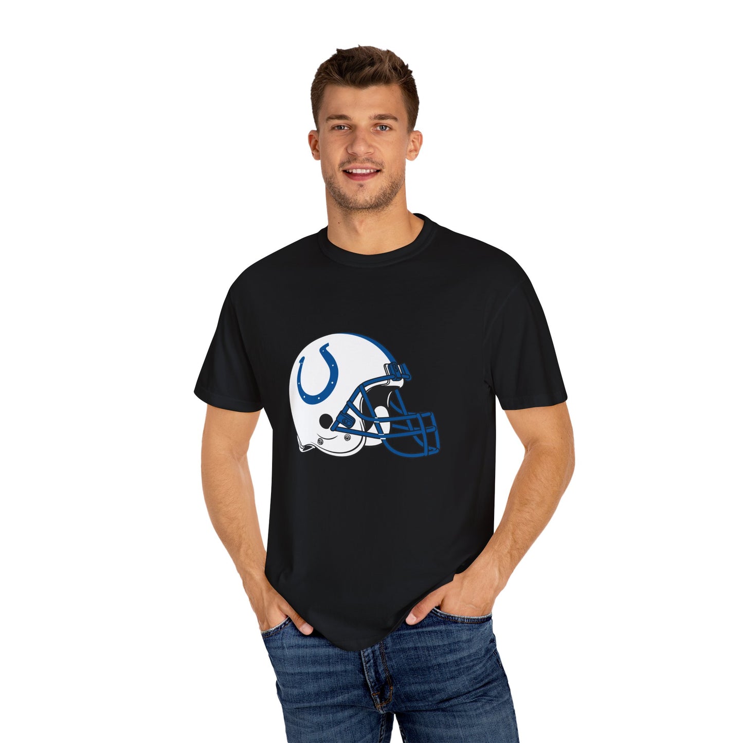 Indianapolis Colts Merchandise Garment-Dyed T-Shirt – Premium Cotton Tee for Customization