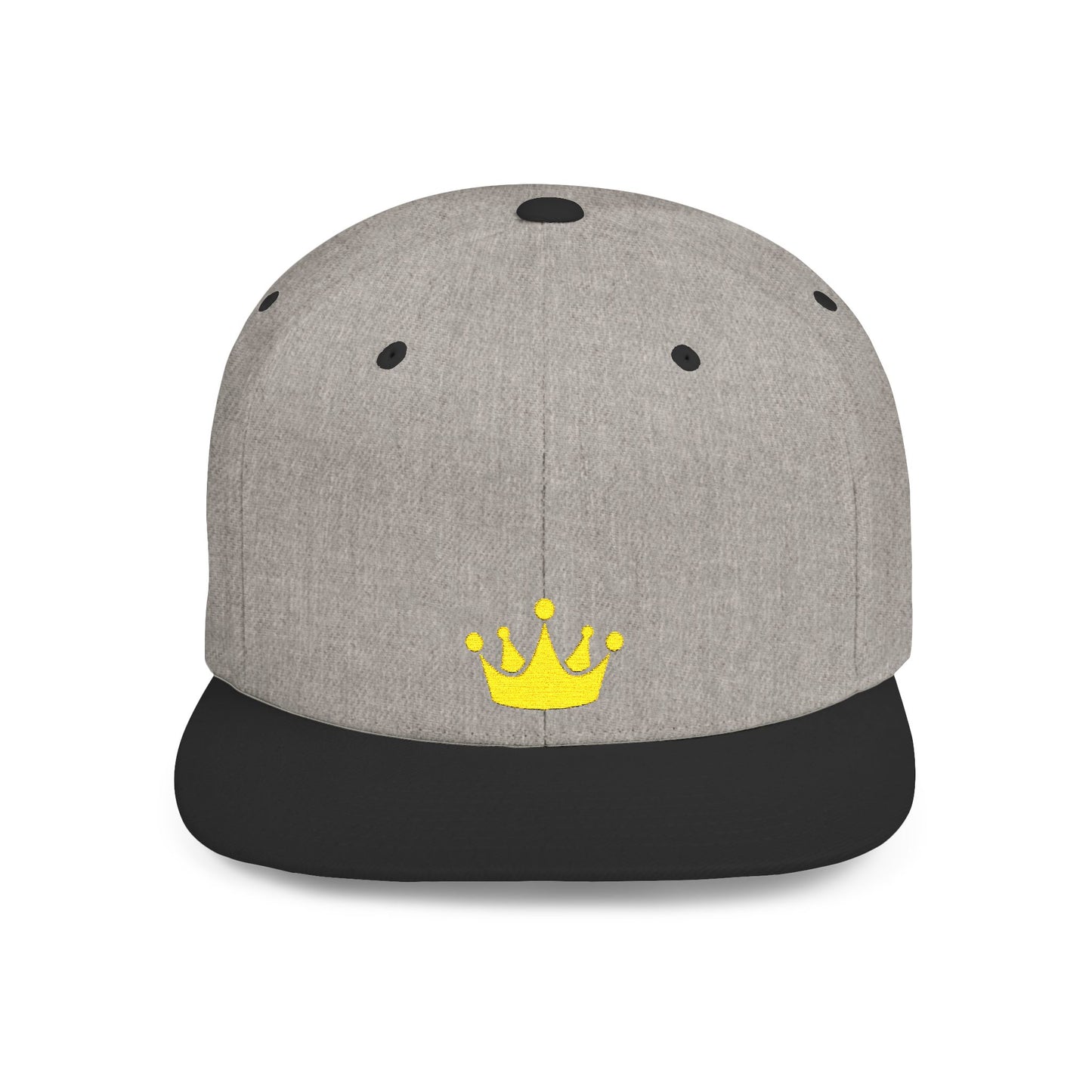 Icons Embroidered Crown Flat Bill Snapback – Lightweight, Custom Fit, Premium Quality