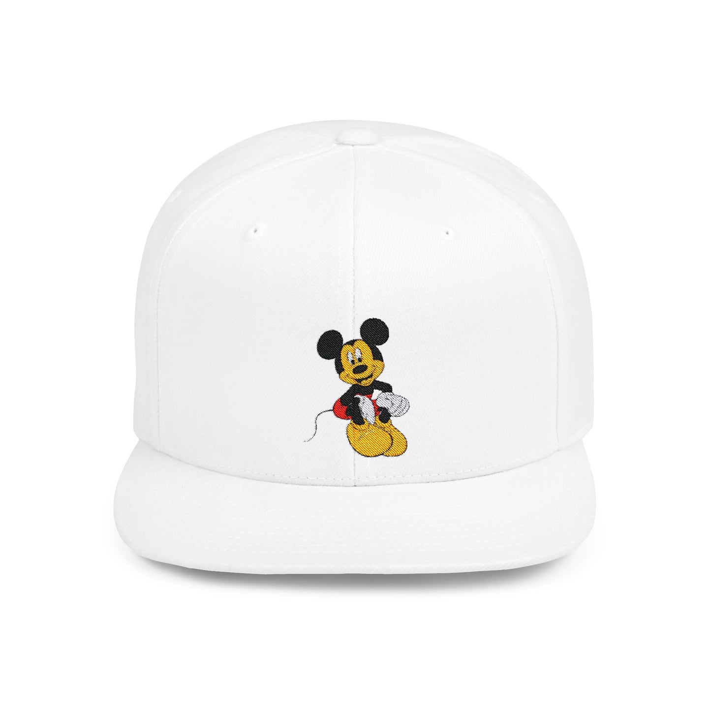 Mickey Mouse Smiling Disney Flat Bill Snapback – Lightweight, Custom Fit, Premium Quality