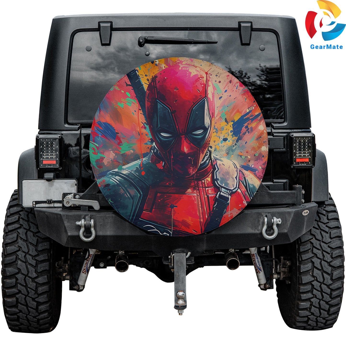 Marvel Deadpool Spare Tire Cover – Premium Waterproof UV Resistant Protector