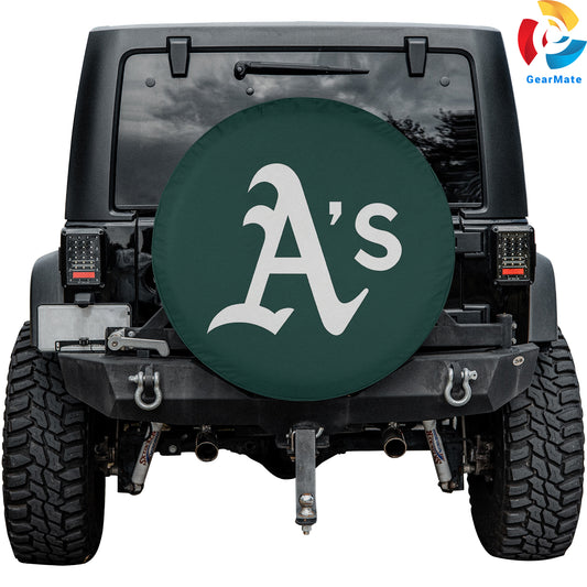 Oakland Athletics MLB Season Spare Tire Cover – Premium Waterproof UV-Resistant Protector