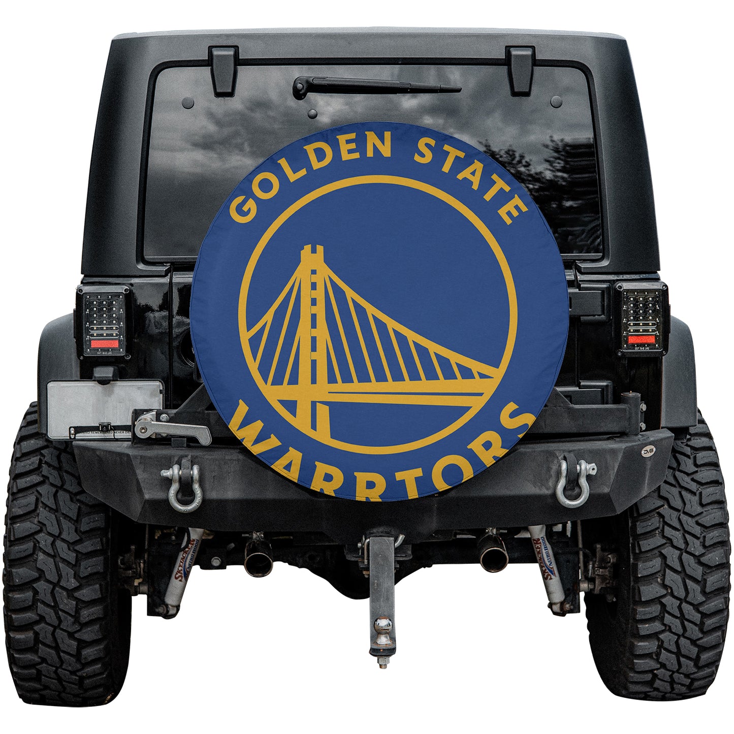 Golden State Warriors Spare Tire Cover – Premium Waterproof UV-Resistant Protector