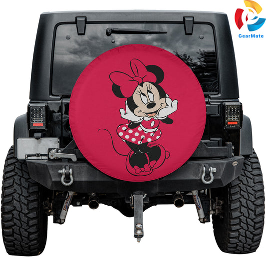 Minnie Mouse Cute Ball Spare Tire Cover – Premium Waterproof UV Resistant Protector