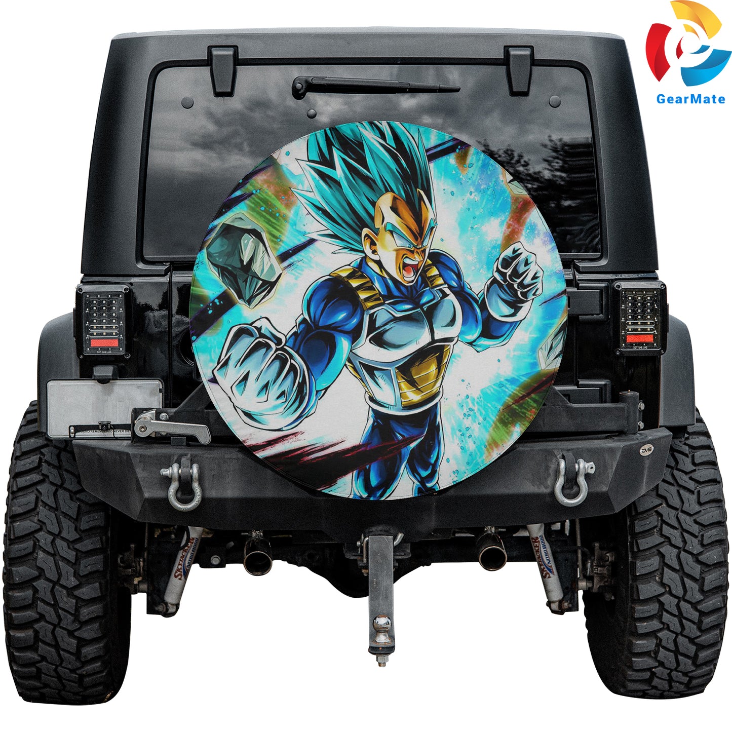 Super Saiyan God Vegeta Spare Tire Cover – Premium Waterproof UV-Resistant Protector