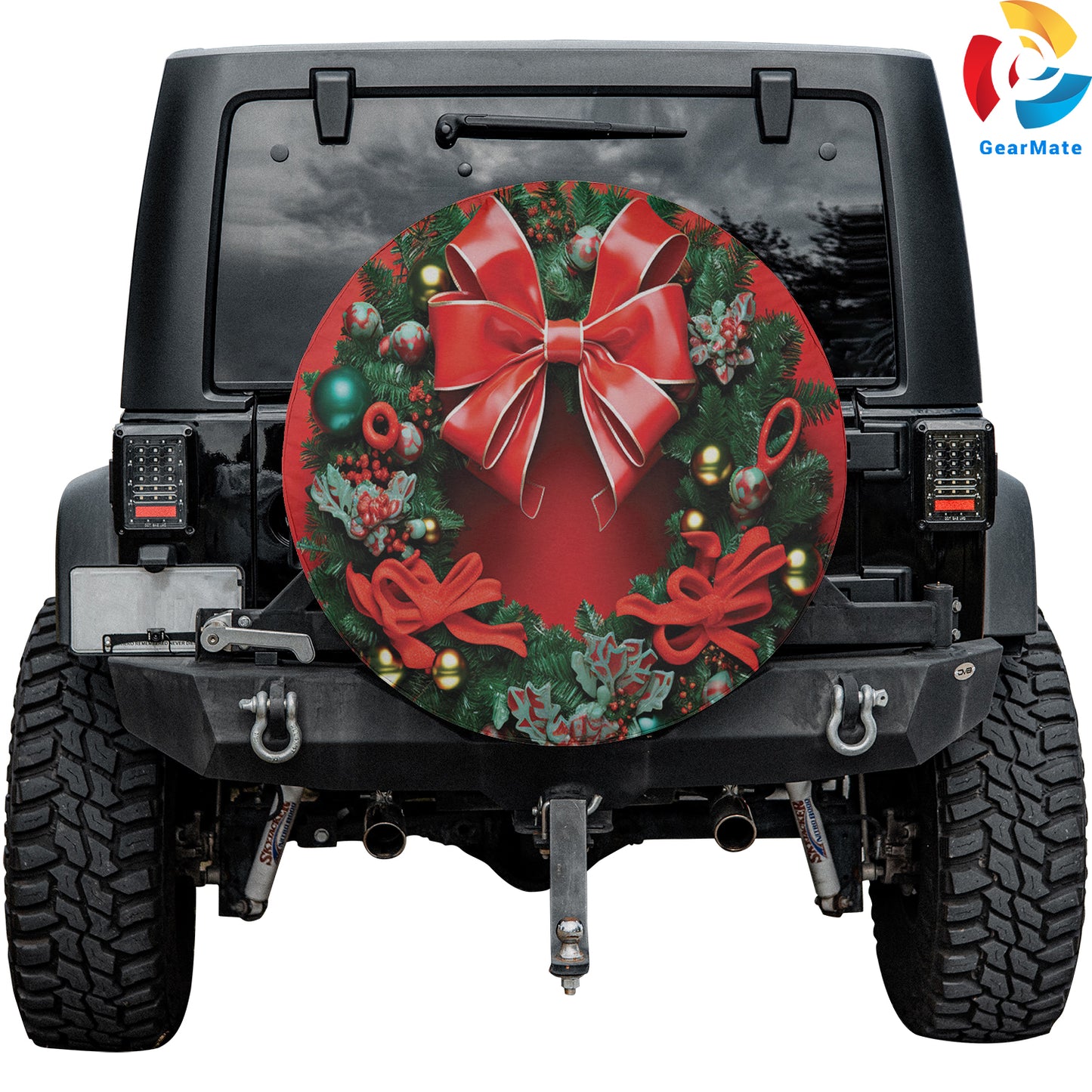 Merry Christmas 2024 Merry And Bright Spare Tire Cover – Premium Waterproof UV Resistant Protector