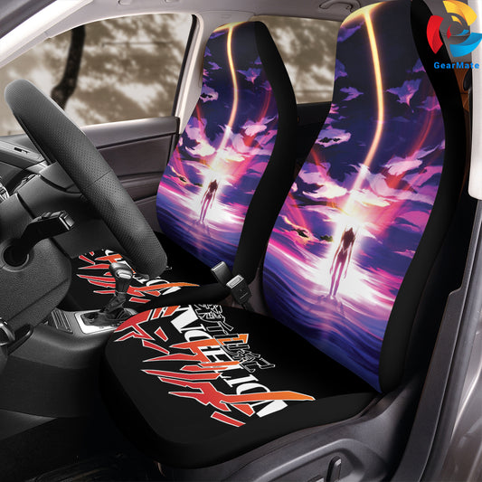 New Genesis Evangelion Skyline Car Seat Covers – High Quality Graphic and Polar Fleece Protector Set