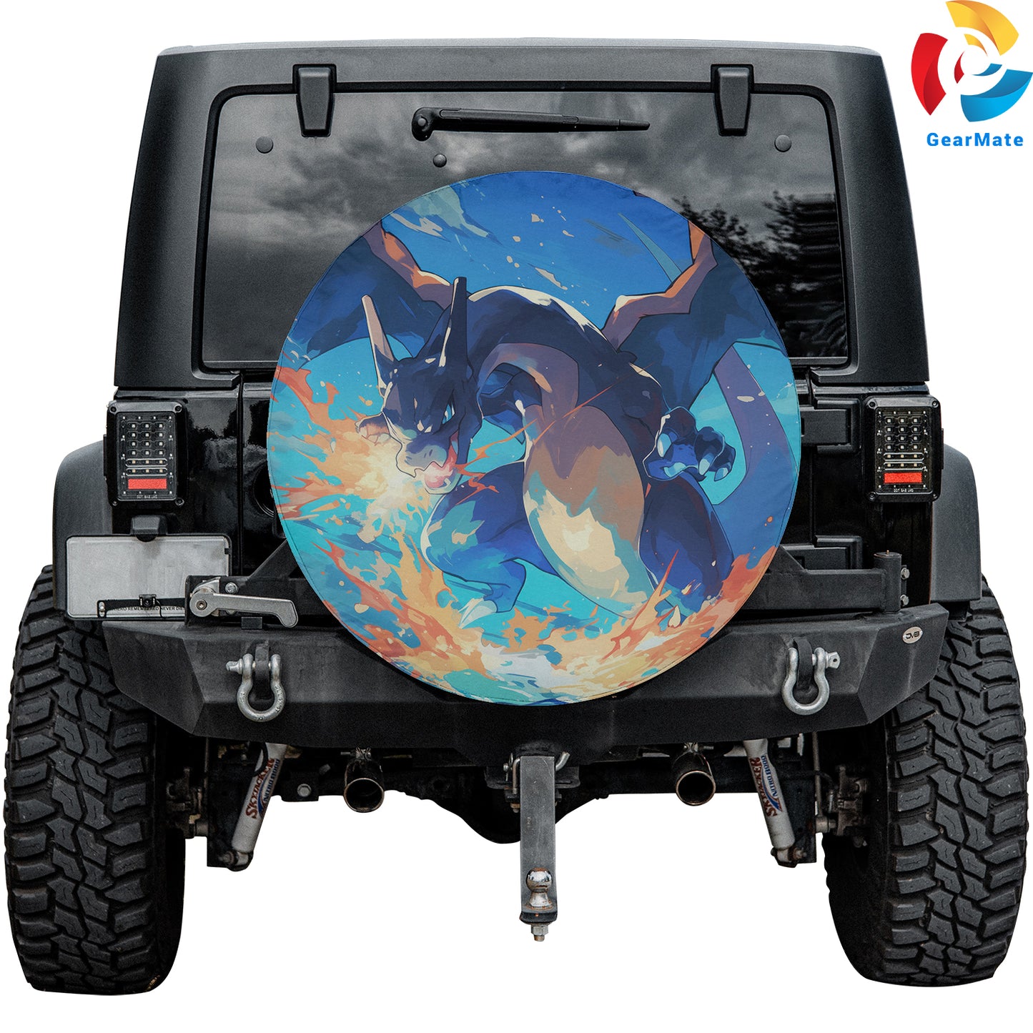 Pokemon Charizard Anime Spare Tire Cover – Premium Waterproof UV Resistant Protector