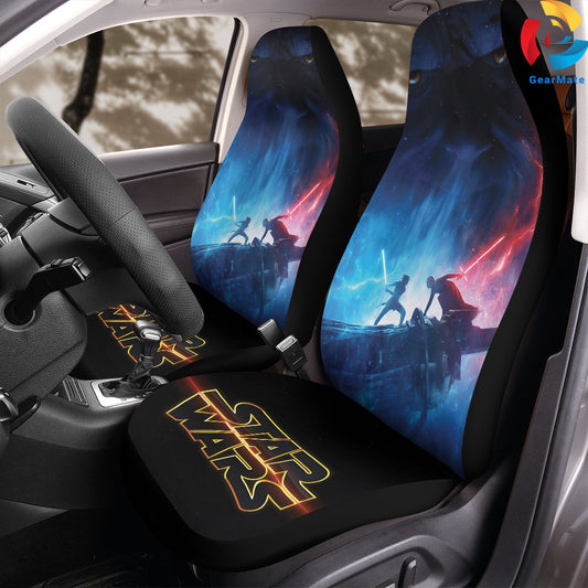 Skywalker Starwars Car Seat Covers – High Quality Graphic and Polar Fleece Protector Set