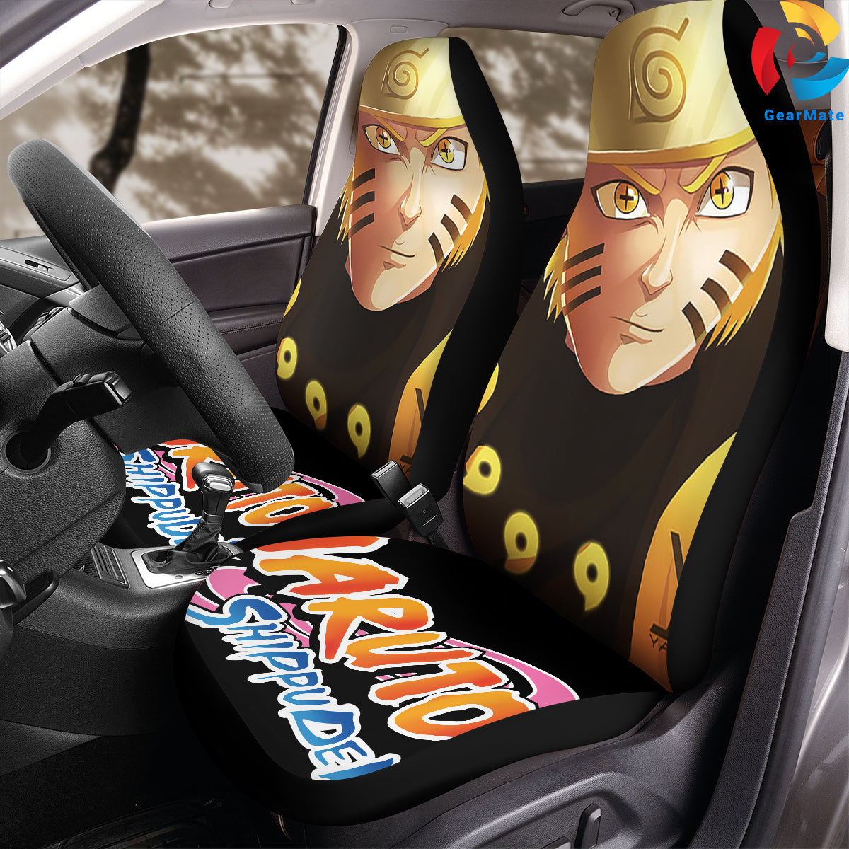 Naruto Sasuke Car Seat Covers – High Quality Graphic and Polar Fleece Protector Set