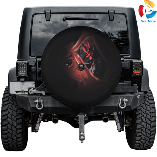 Okarun (Dandadan) Anime Spare Tire Cover – Premium Waterproof UV Resistant Protector