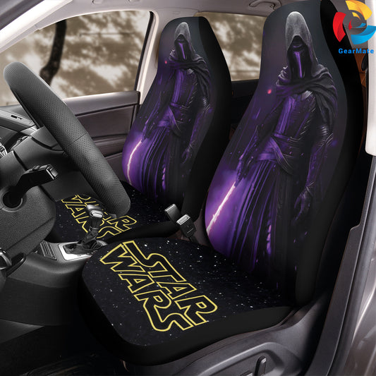 Starwars The Mandalorian Purple Sword Car Seat Covers – High Quality Graphic and Polar Fleece Protector Set