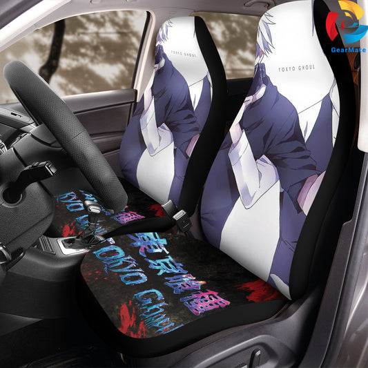 Tokyo Ghoul Combination Car Seat Covers – High Quality Graphic and Polar Fleece Protector Set