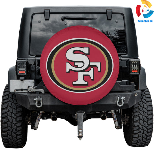 San Francisco 49ers NFL Spare Tire Cover – Premium Waterproof UV-Resistant Protector