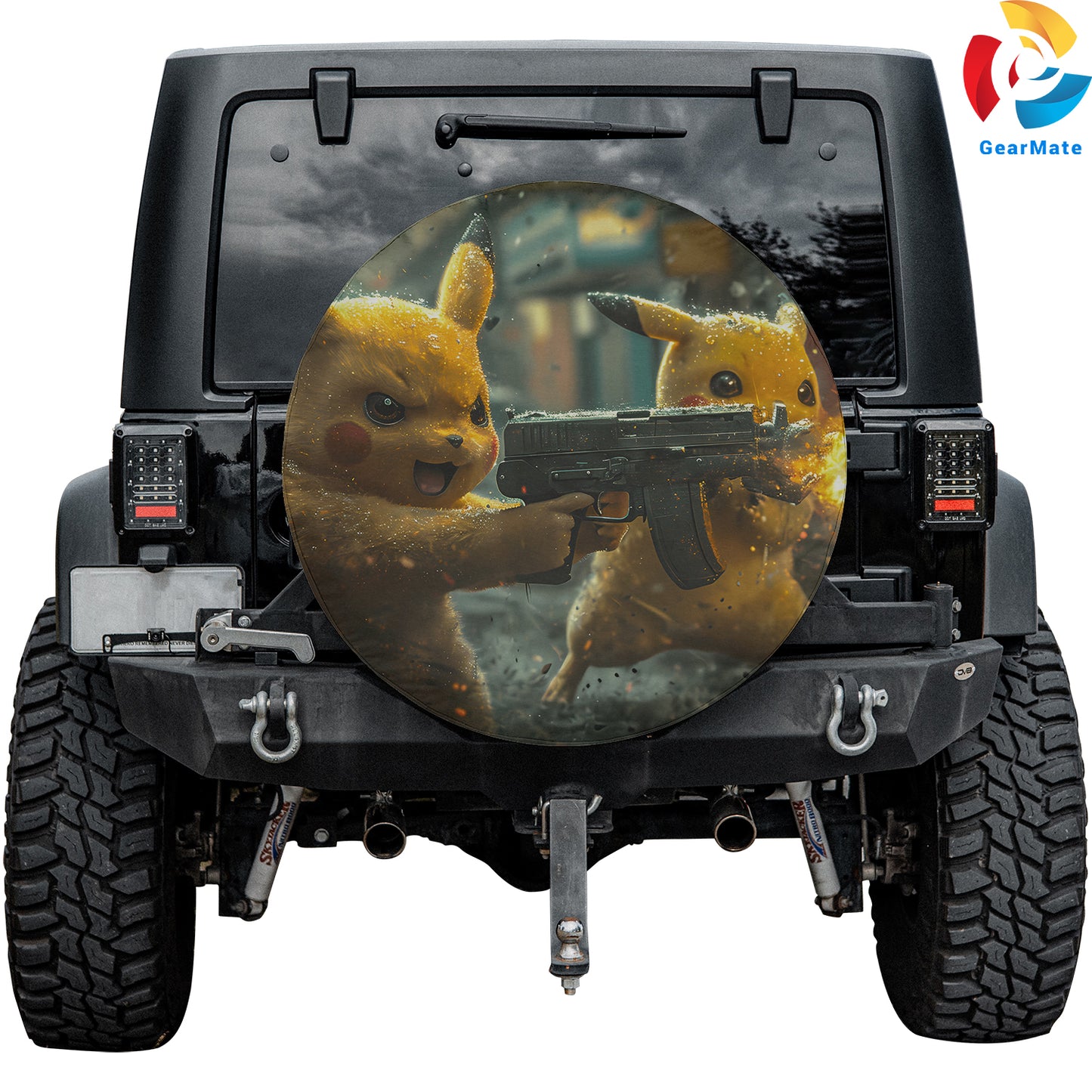 Pokemon Pikachu Anime Series Spare Tire Cover – Premium Waterproof UV Resistant Protector