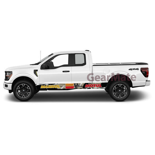 Unleash The Speed Rocker Panel Graphic Decal Kit (Left & Right Sides) - High Quality Vinyl for Trucks & SUVs