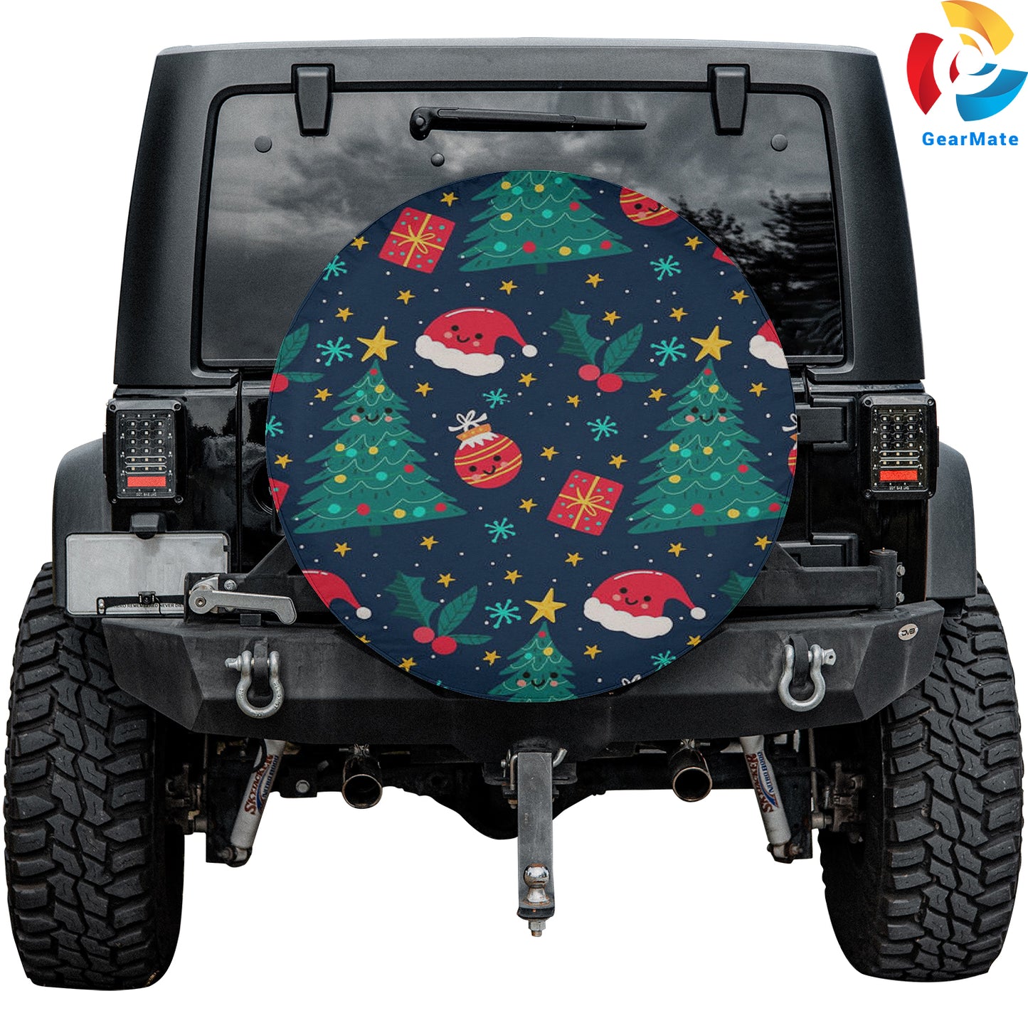 Merry Christmas 2024 Presents Hats Spare Tire Cover – Premium Waterproof UV Resistant Protector