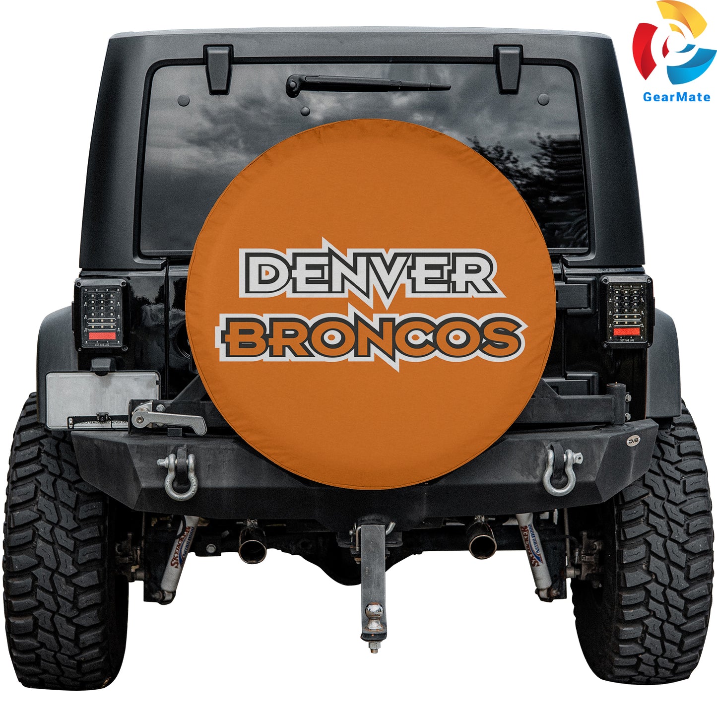 Denver Broncos NFL Gear Spare Tire Cover – Premium Waterproof UV-Resistant Protector