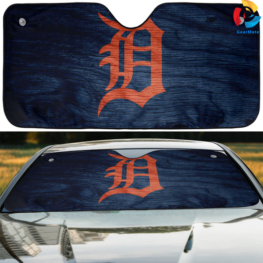 Detroit Tigers MLB Baseball Car Cover Reflective Car Sunshade – Premium Heat & UV Protection, Universal Fit