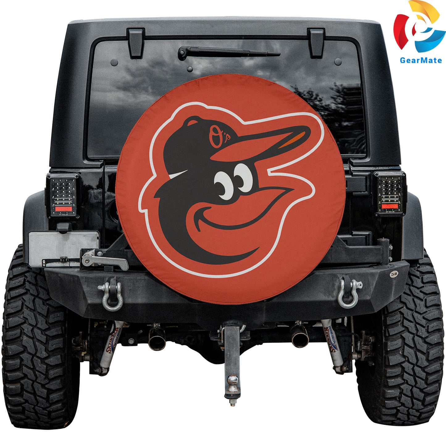 Baltimore Orioles Spare Tire Cover – Premium Waterproof UV-Resistant Protector