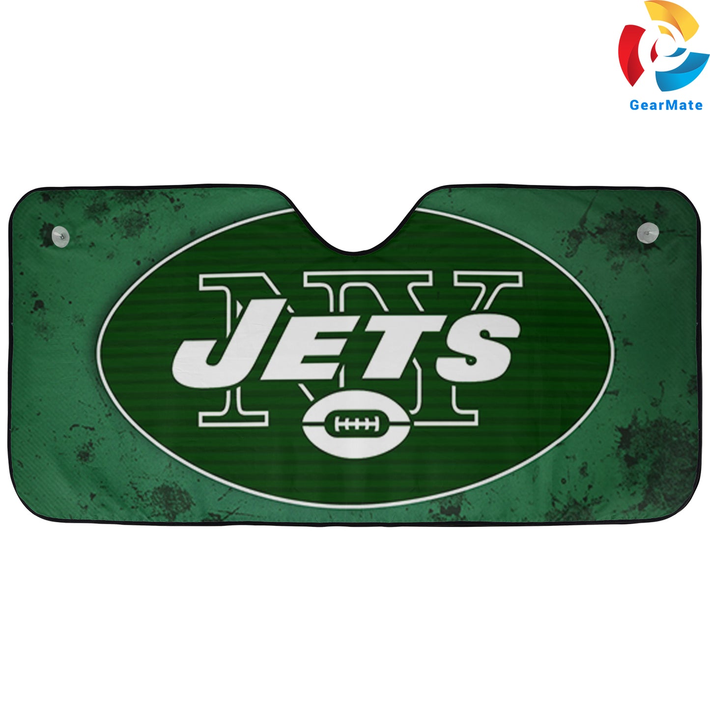 New York Jets NFL Football Car Cover Reflective Car Sunshade – Premium Heat & UV Protection, Universal Fit