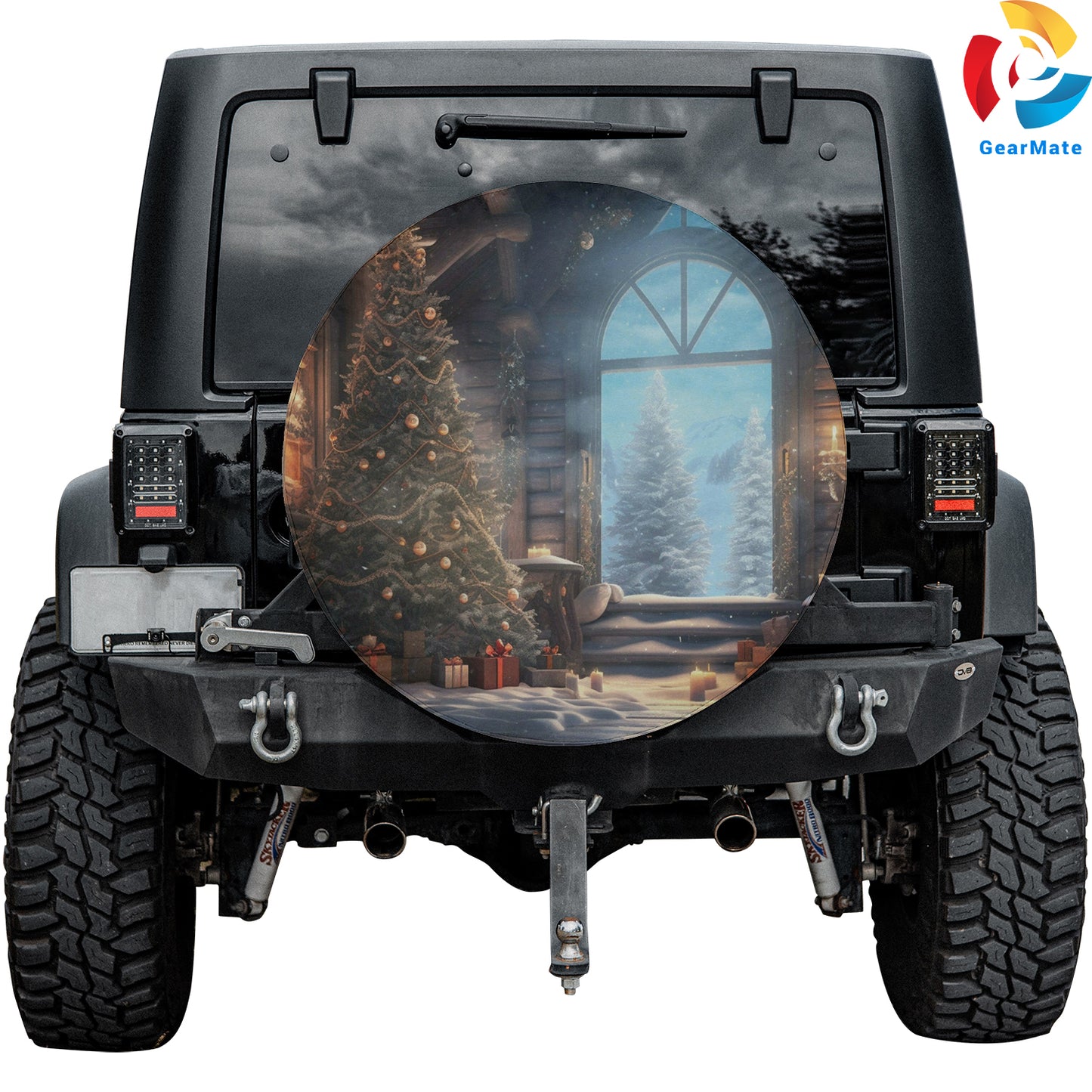 Merry Christmas 2024 Festive Season Spare Tire Cover – Premium Waterproof UV Resistant Protector