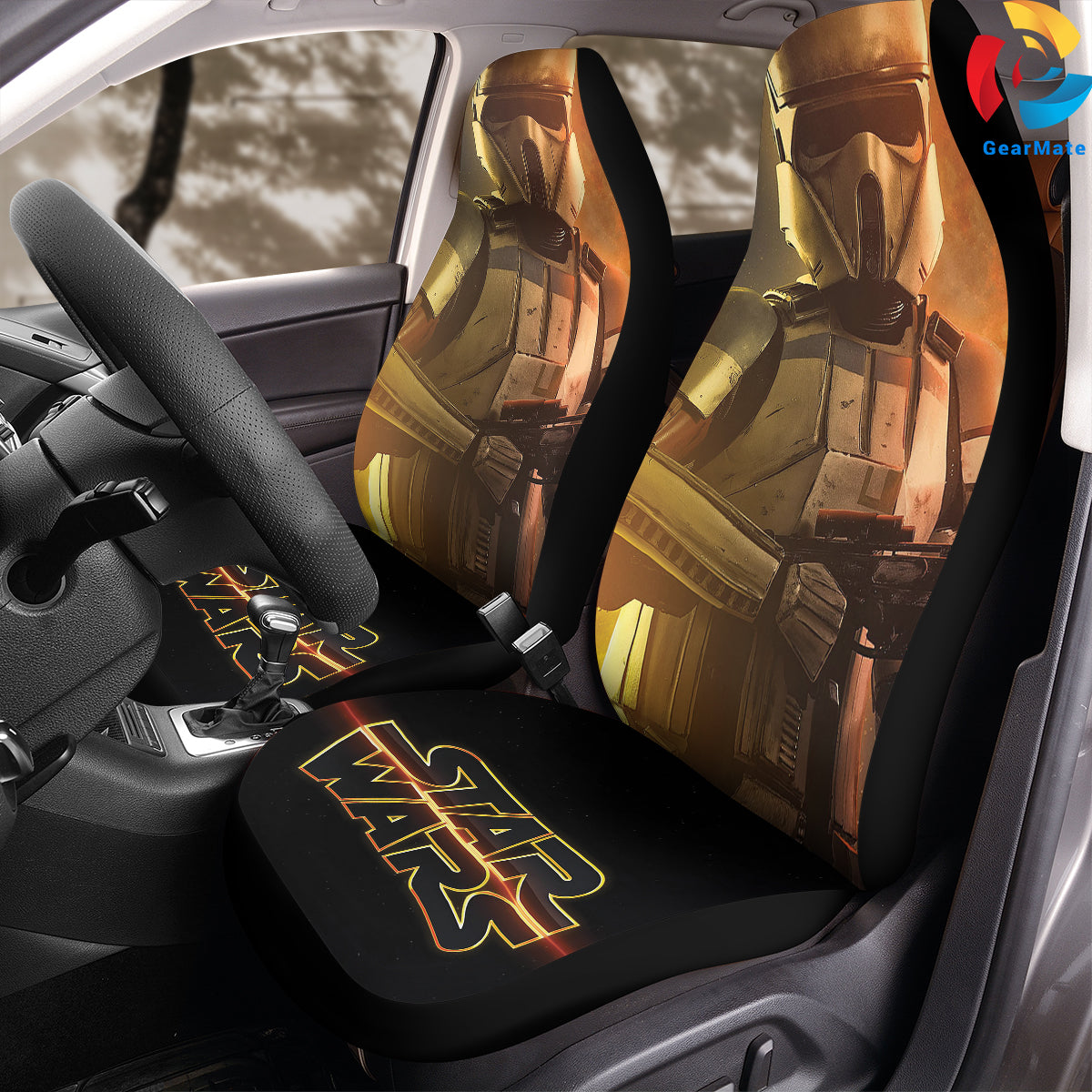 Stormtroopers Car Seat Covers – High Quality Graphic and Polar Fleece Protector Set