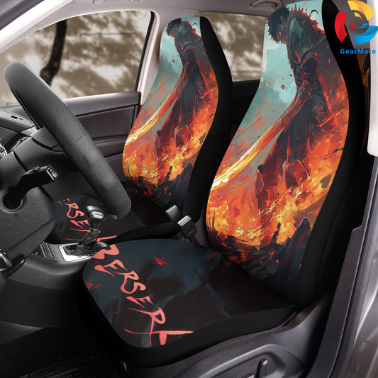 Berserk The Black Swordman Car Seat Covers – High Quality Graphic and Polar Fleece Protector Set