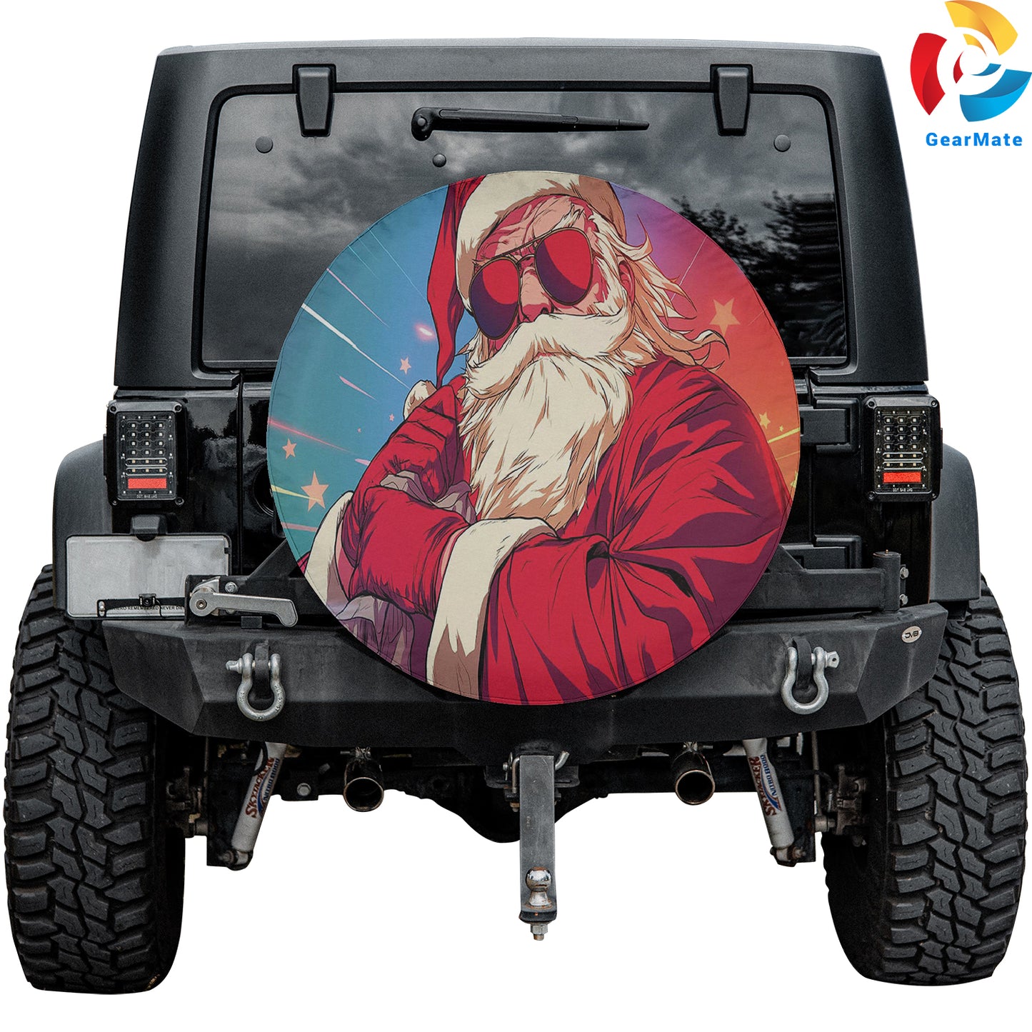 Merry Christmas 2024 Christmas Santa Spare Tire Cover – Premium Waterproof UV Resistant Protector