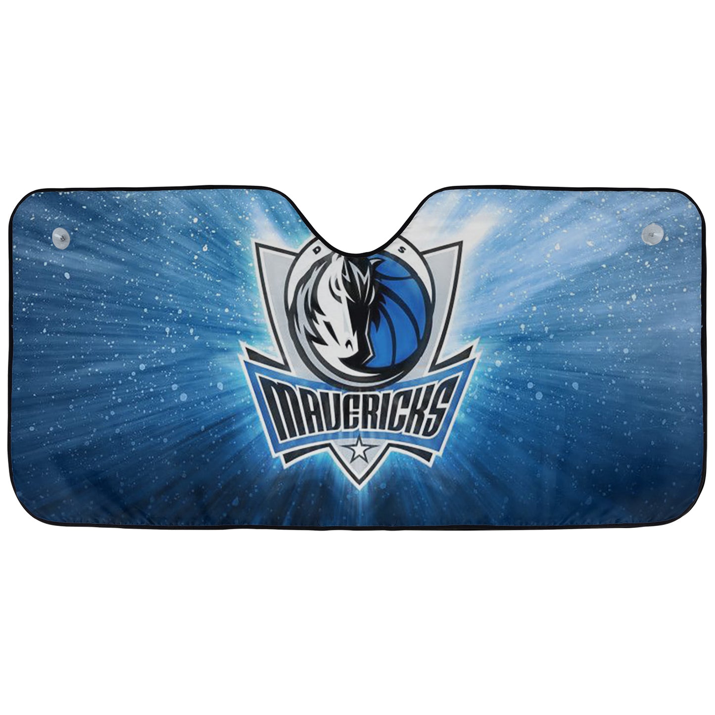 Dallas Maverick Team Logo Reflective Car Sunshade – Premium Heat & UV Protection, Universal Fit