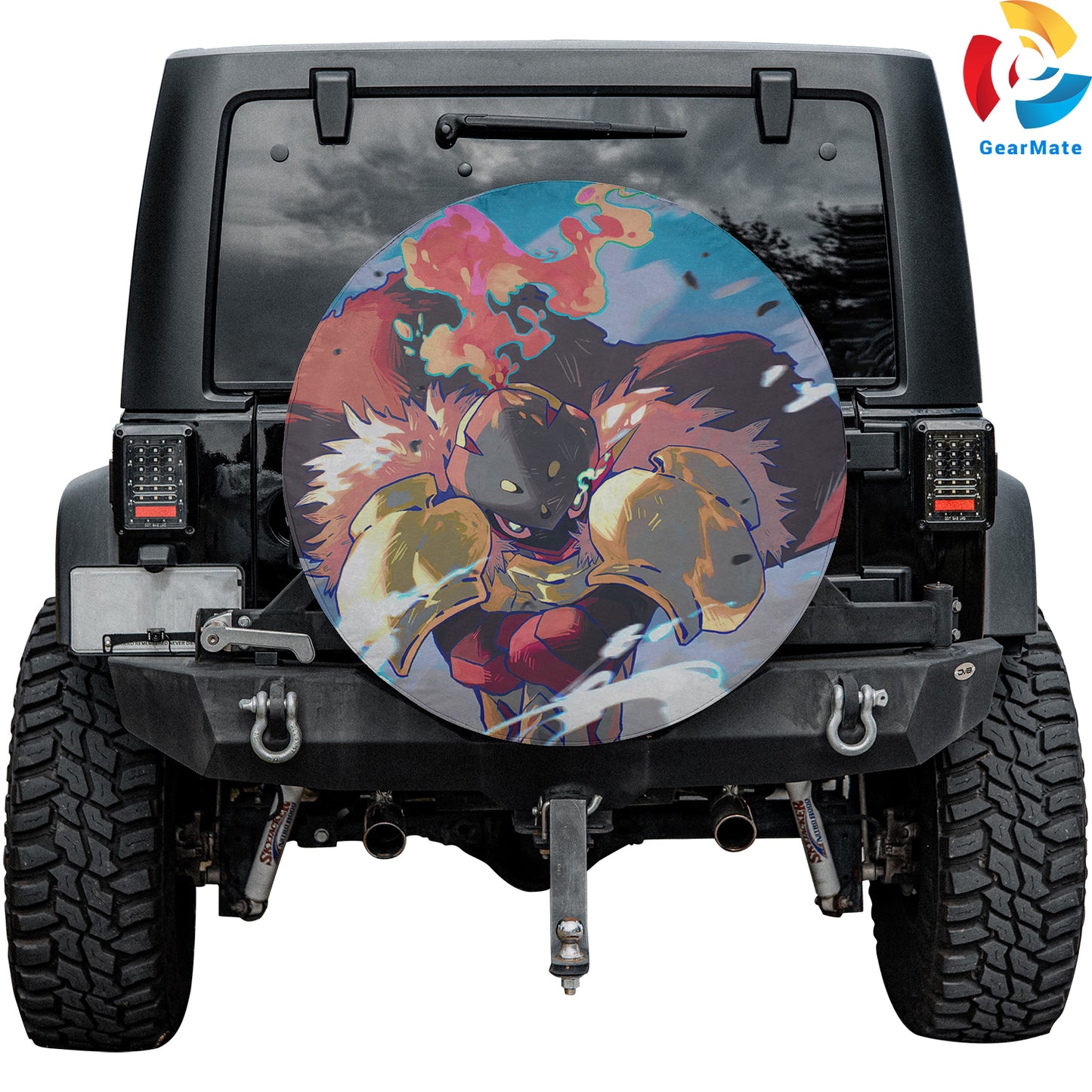 Pokemon Armarouge Anime Spare Tire Cover – Premium Waterproof UV Resistant Protector