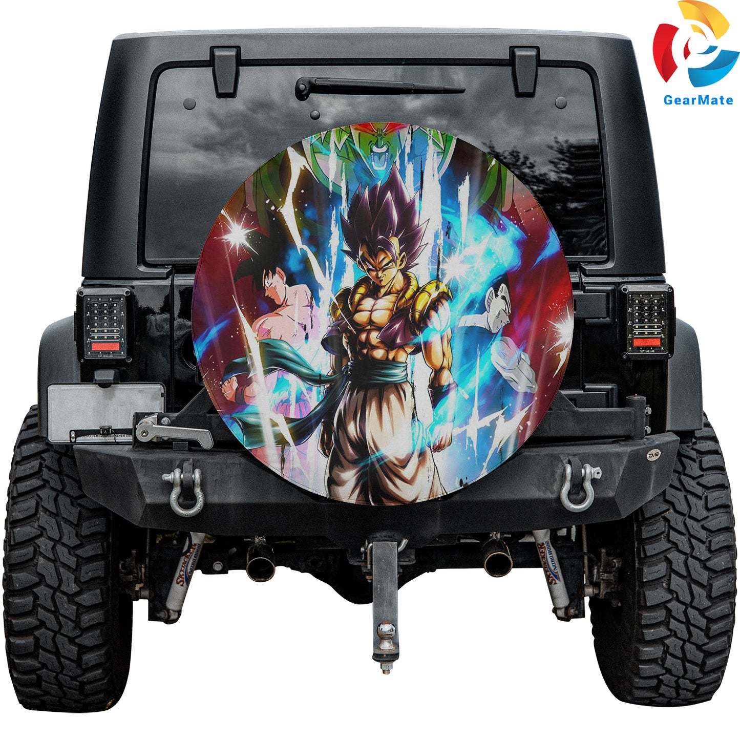 Dragon Ball Legends Super Saiyan Spare Tire Cover – Premium Waterproof UV-Resistant Protector