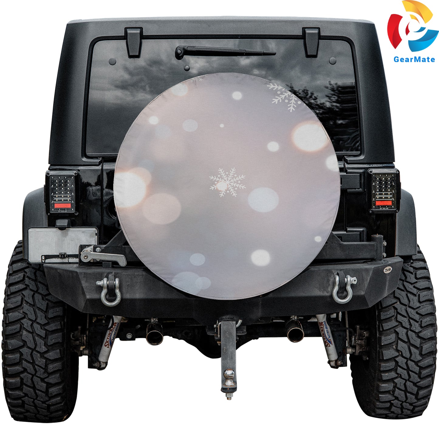 Merry Christmas 2024 Christmas Snowflake Spare Tire Cover – Premium Waterproof UV Resistant Protector