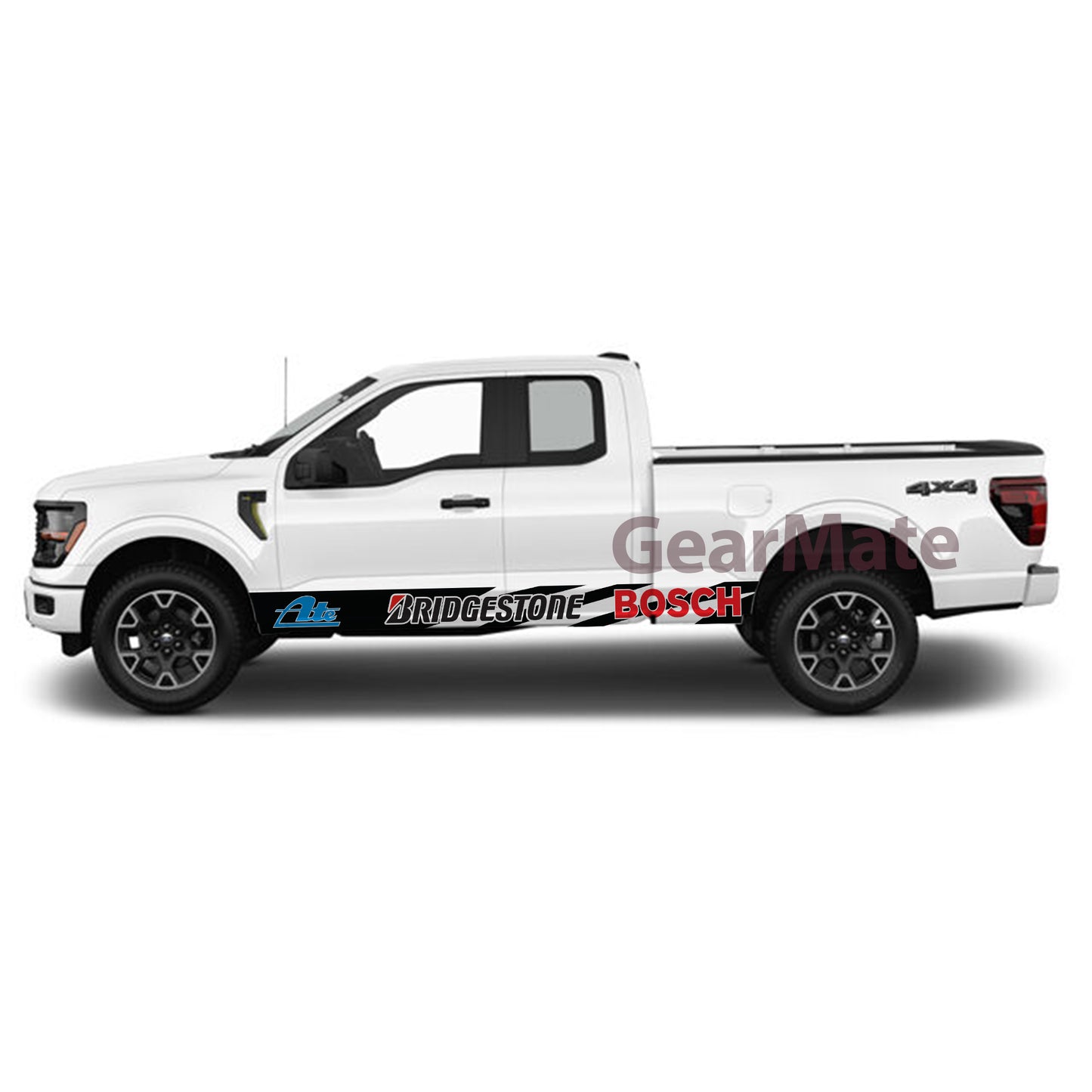 Built for Boost Bridgestone Rocker Panel Graphic Decal Kit (Left & Right Sides) - High Quality Vinyl for Trucks & SUVs