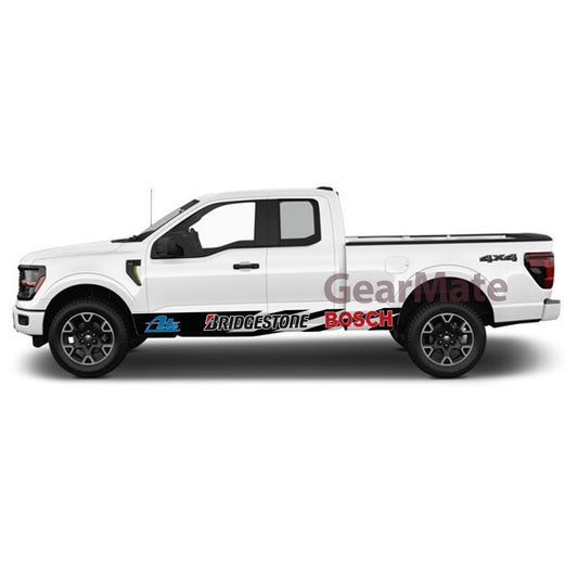 Race-Ready Graphics Liqui Moly Rocker Panel Graphic Decal Kit (Left & Right Sides) - High Quality Vinyl for Trucks & SUVs