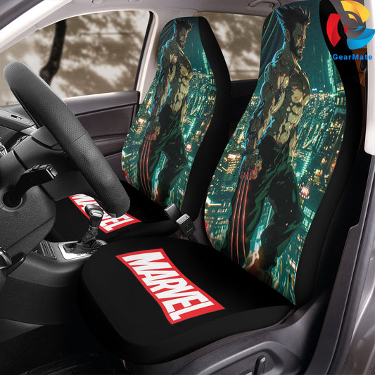 Marvel Wolverine Car Seat Covers – High Quality Graphic and Polar Fleece Protector Set