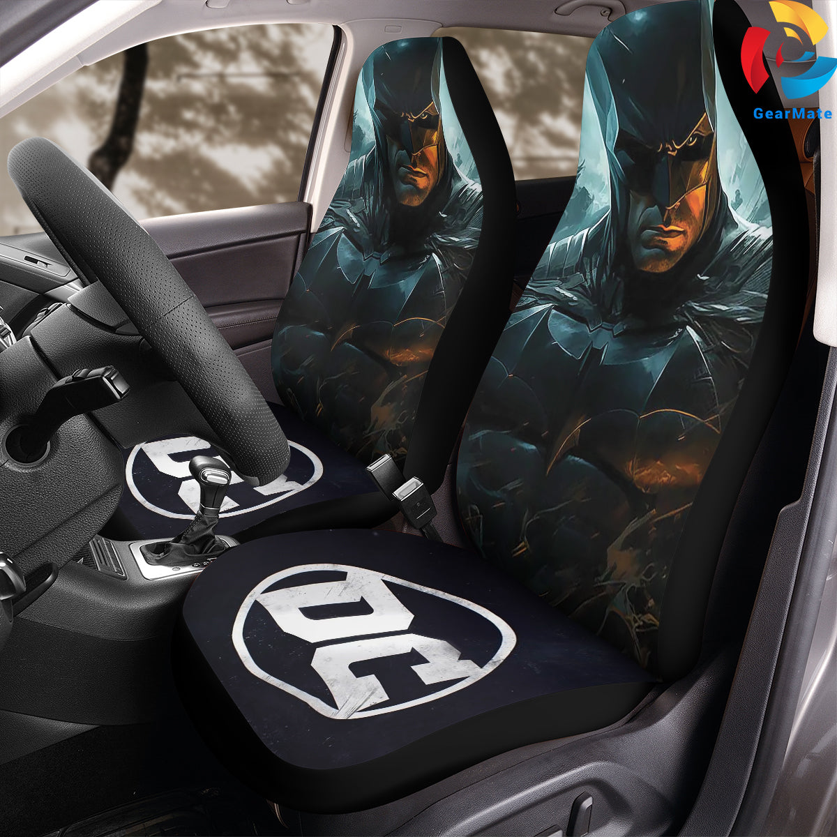 The Batman DC Car Seat Covers – High Quality Graphic and Polar Fleece Protector Set