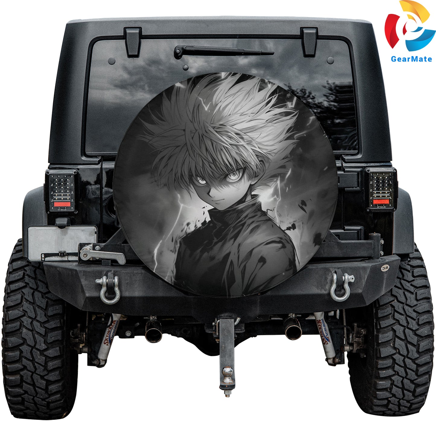 Hunter x Hunter Killua Zoldyck Spare Tire Cover – Premium Waterproof UV-Resistant Protector