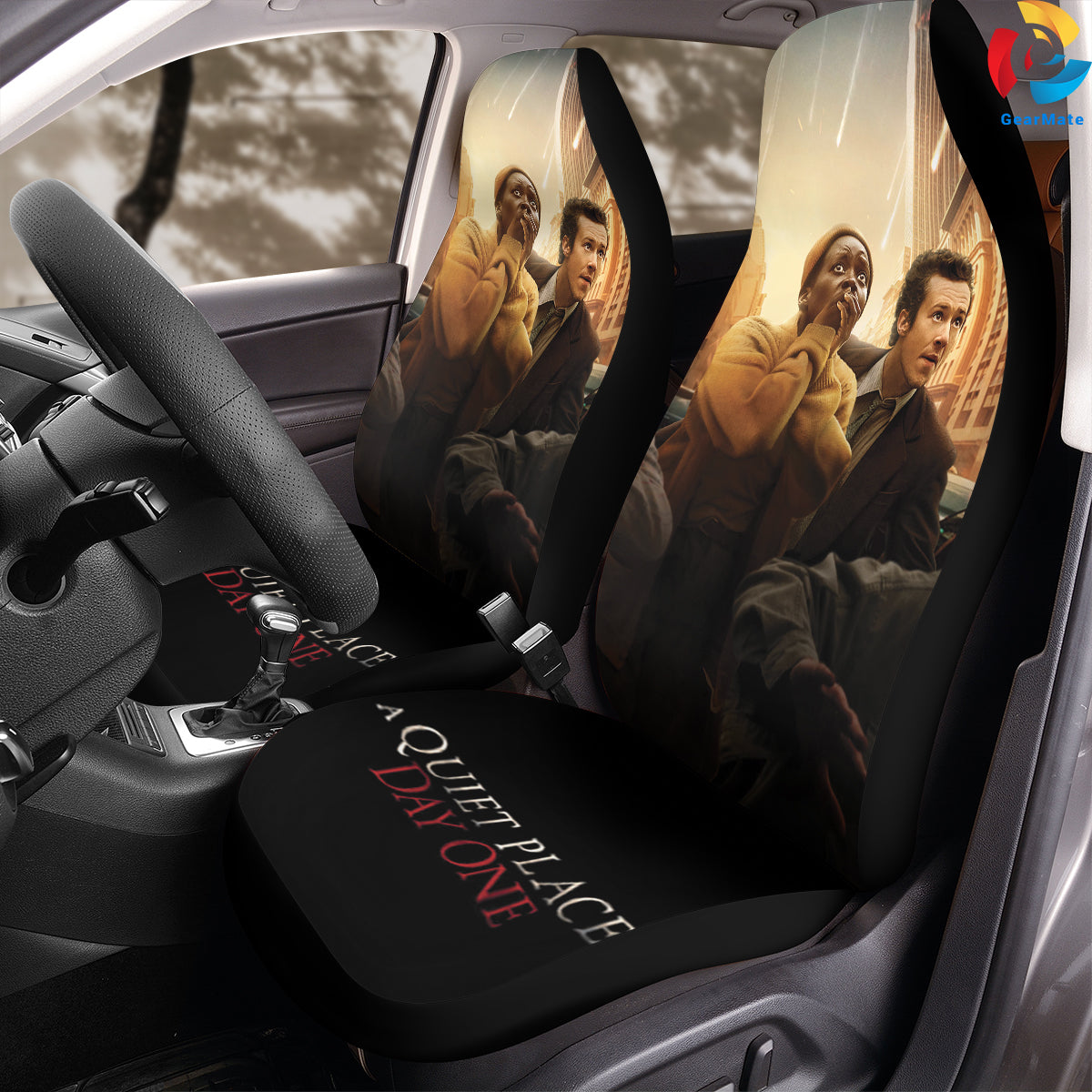 The Quiet Place Day I Car Seat Covers – High Quality Graphic and Polar Fleece Protector Set