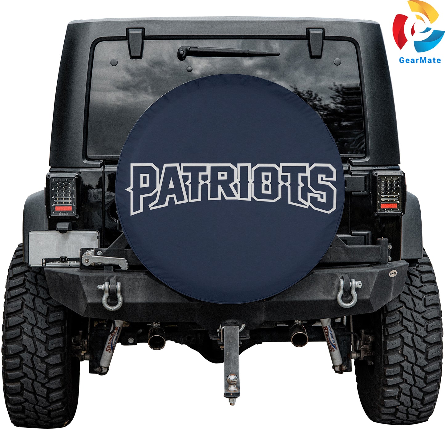 New England Patriots Nation Spare Tire Cover – Premium Waterproof UV-Resistant Protector